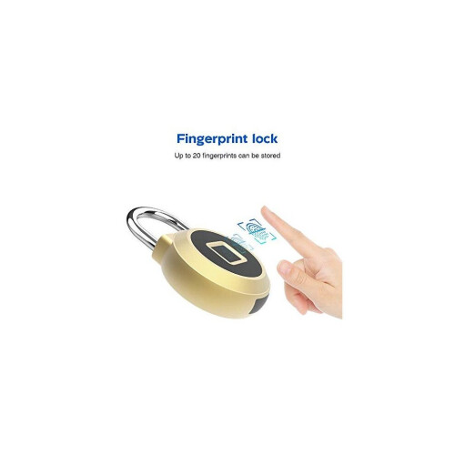 eLinkSmart Gym Locker Digital Padlock, IP65 Waterproof Fingerprint Padlock, Security Keyless Mini Smart 1
