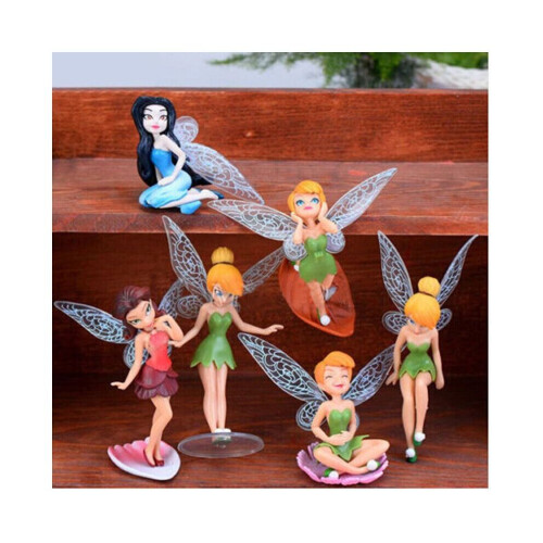 6 τεμάχια Νεράιδα Λουλουδιών Pixie Fly Wing Οικογενειακό Μιν