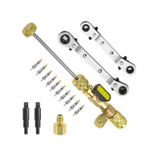 Valve Core Remover Installer Tool&HVAC Service Wrench Set, Refrigeration Wrench with Bit Adapters,10Pcs