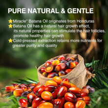5x 100% pure biologische Batana-olie voor haargroei, geschikt voor alle haartypes, 100 ml