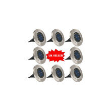 8pcs Solar Powered LED Garden Fence Lights