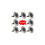 8pcs Solar Powered LED Garden Fence Lights 1