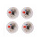 4-Pack LED Motion Cat Balls - Light-Up Interactive Cat Toy (3.4 cm Diameter) 3