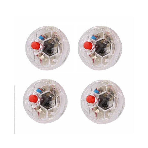 4-Pack LED Motion Cat Balls - Light-Up Interactive Cat Toy (3.4 cm Diameter) 2