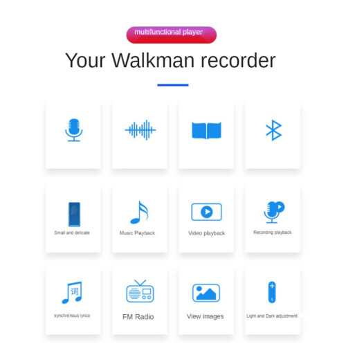 Bluetooth MP3 Walkman HIFI Lossless Music Player MP4 1