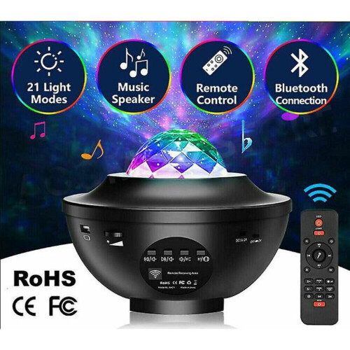 Bluetooth LED Galaxy Starry Night Light Projector Sky Party Lamp Δώρο 1