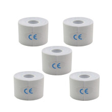 White 5 Pcs 5cmx5cm Elastic Bandage, Sports Tape,Patch, Muscle Patch