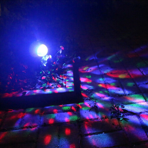 Auto Move LED RGB Solar Projector Light Outdoor Garden Spot 2