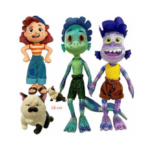(SET VAN 4 STUKS) 45 cm Disney Pixar Alberto Luca Zeemonster Pluche Speelgoed
