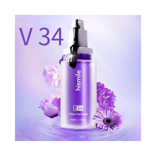 (30ml) HISMILE V34 Μωβ Ασφαλής Οδοντόκρεμα Λεύκανσης Δοντιών Κ 1