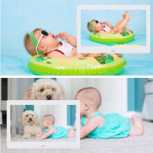 (8'' White) 8''Digital Photo Frame Electronic Clock Picture Video Christmas Gift 2022