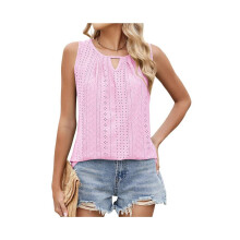 Womens Tank Tops Casual Sleeveless Tops Keyhole Neck Summer Tops Flowy Clothes Outfits XXL