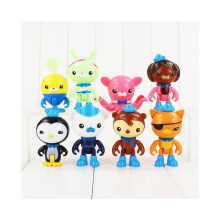 (8 stuks/set) 8 stuks/lot Octonauts figuurtjes speelgoed Barnacles Peso Shellington Dashi Tweak poppenmodellen