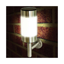 4 x Solar Powered Outdoor Garden W Stainless Steel Up Down Wall Lights