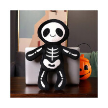 (40 cm, zwart) Nieuwe Skeleton Bob pluche pop Halloween Skeleton Limited Edition speelgoed voor jongens