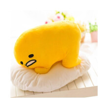 (Kneel) Cute Lying Gudetama Lazy Egg Motchiri 15" Plush Toy Stuffed Pillow Cushion