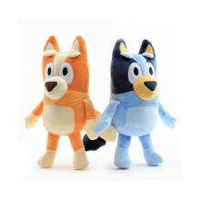 2 stuks Bluey Bingo pluche speelgoed 28 cm zacht speelgoed voor kinderen