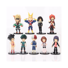 9 stuks My Hero Academia Anime 3" minifiguren
