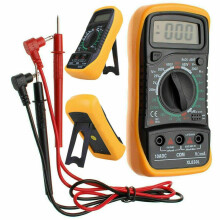3,5-calowy cyfrowy multimetr LCD z niebieskim podświetleniem – napięcie AC/DC, prąd DC/AC, rezystancja,