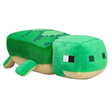 (18 cm groene schildpad) Minecraft pluche speelgoed pixelpop kinderpop cadeau voor kinderen