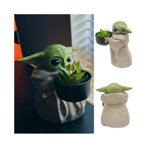 Baby Yoda Flowerpot Παχύφυτα Διακόσμηση Φυτών Μπονσάι 2
