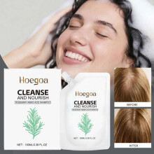 2 x 100 ml Reinigende en voedende shampoo met rozemarijn en aminozuren voor schoon en glad haar.