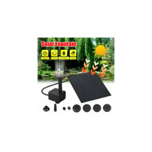 Waterornamentpomp met zonnepaneel van 180 l/u voor tuin, zwembad, vijver, aquarium en fontein.