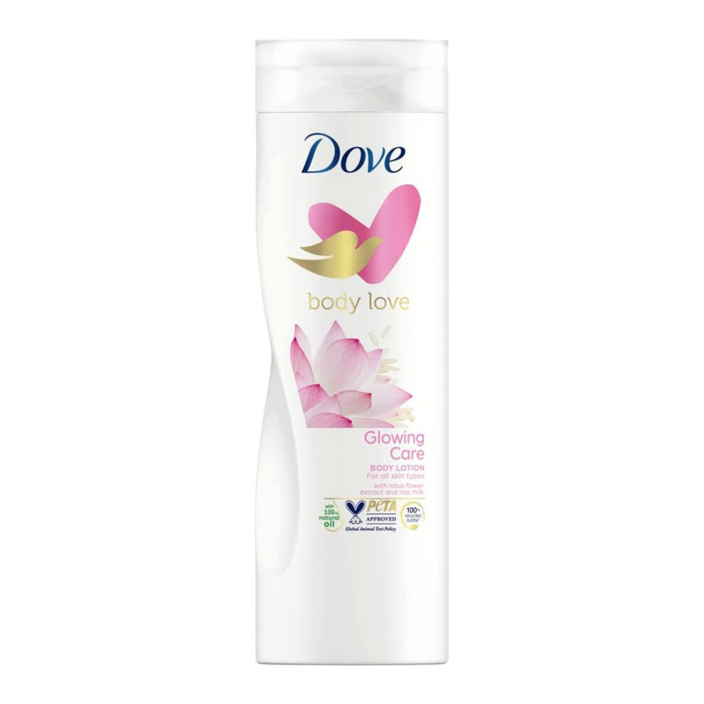 Dove Body Love Nourishing Secrets Body Lotion, Lotus & Rice Milk 400Ml 12 Pack
