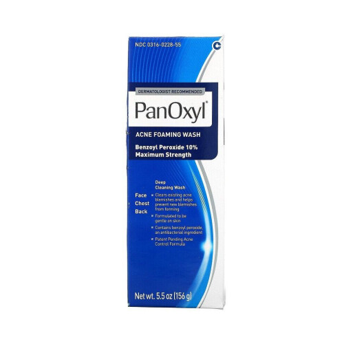 PanOxyl Acne Foaming Wash - 10% | Maximum Strength Acne Treatment 1