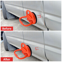Set van 2 deukentrekkers van 5,5 cm met zuignap voor autodeuken (oranje)