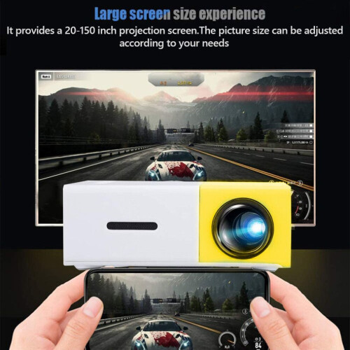 Μίνι προβολέας Φορητός προβολέας τσέπης LED HD Home Cinema HDMI 1