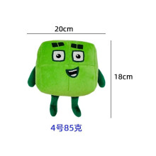 (4) Cartoon Numberblocks Pluche Pop Zacht Knuffel Speelgoed