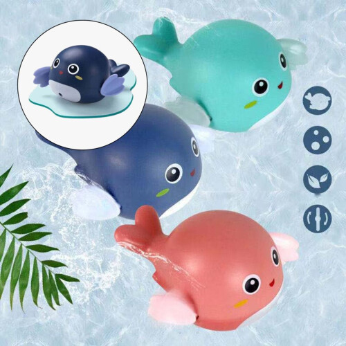 Αστεία παιχνίδια μπάνιου Wind Up Whale Πλωτά παιχνίδια πισί 1