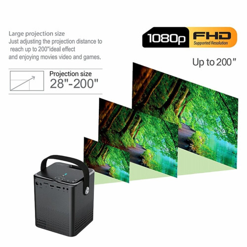 (Mini projector) 4K 1080 mini videoprojector draagbare thuisbioscoop 1