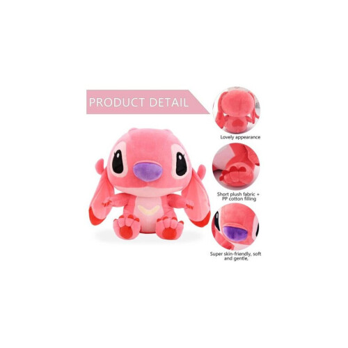 (Άγγελος, 30CM) Kawaii Stitch Μακριά αυτιά Λούτρινα παιχνίδια Χ 2