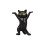 (Black) Dance Cat Action Figures 1