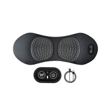 Update Oplaadbaar Elektrisch Lendensteunkussen Rugmassager met Warmtefunctie, Rugmassager voor Pijnverlichting