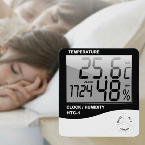 Digitale LCD-binnentemperatuurklok, kamerhygrometer, thermometer. 1