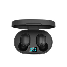 (Zwarte E6S) Draadloze Bluetooth-oortjes voor iPhone, Xiaomi, Redmi, Huawei en Samsung Galaxy