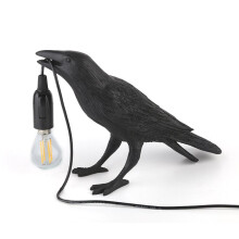 (Musta pöytävalaisin) Lintupöytävalaisimet Hartsi Crow-pöytävalaisin Makuuhuoneen seinävalaisin