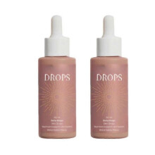 (2pcs) Zeria Sunless Tanning Drops,Self Tanning Drops for Dark Fake Tan,1-3x