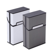2 stuks sigarettenetuis van aluminiumlegering, metalen sigarettendoos