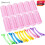 25 mm Self Grip Hair Rollers Set 12 Count Small Size Self Holding Rollers and 12 Multicolor Plastic 1