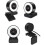 KKCDBH Webcam HD 1080P met microfoon, ringlamp, USB Pro computerwebcam, videocamera voor Mac 2