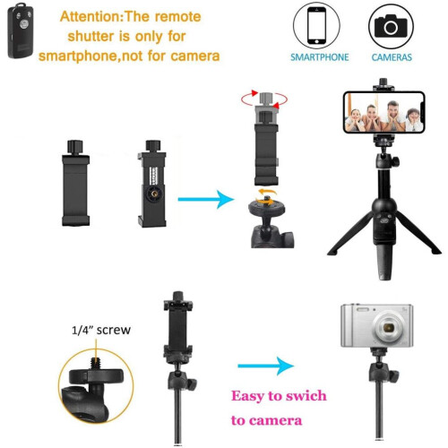 Φορητό τρίποδο τηλεφώνου Selfie Stick από κράμα αλουμινίου 4 1
