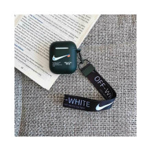 (Zwarte AirPods 1/2) Oplaadcase/hoesje voor oordopjes 1/2 Pro