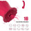 Roosvormige vagina zuigvibrator 4