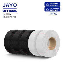 JAYO PETG 3D-Druckerfilament, Nachfüllfilament 1,75 mm, Schwarz und Weiß