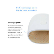 Elektrische handpalmmassager met verwarmde vingers