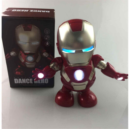 Iron Man Dance Hero Φιγούρα Δράσης Ρομπότ Παιχνίδι Χορός Μουσι 1